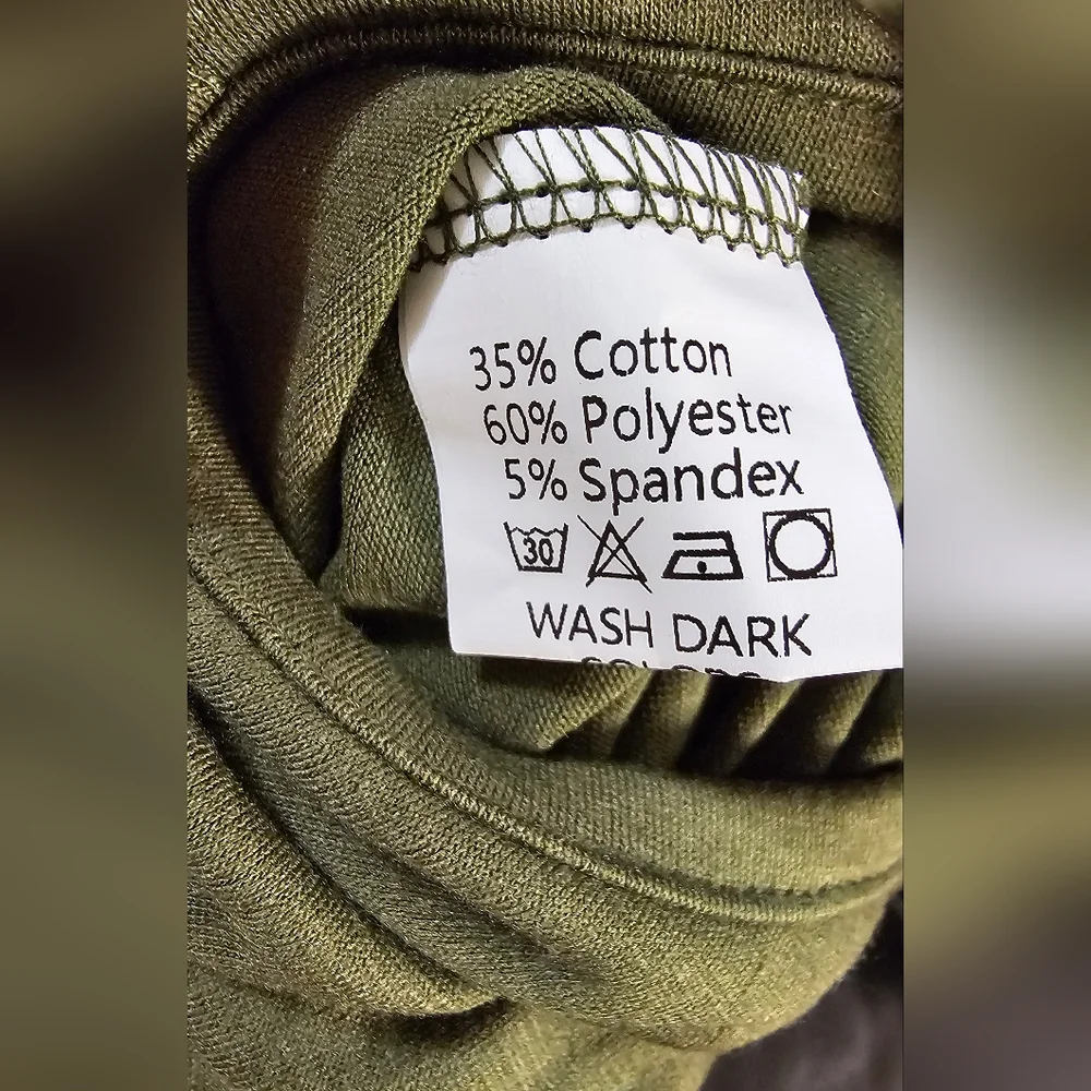 Army Green Oversized Vee neck sleeveless Jumpsuit with pockets New in package XL - Picture 4 of 8